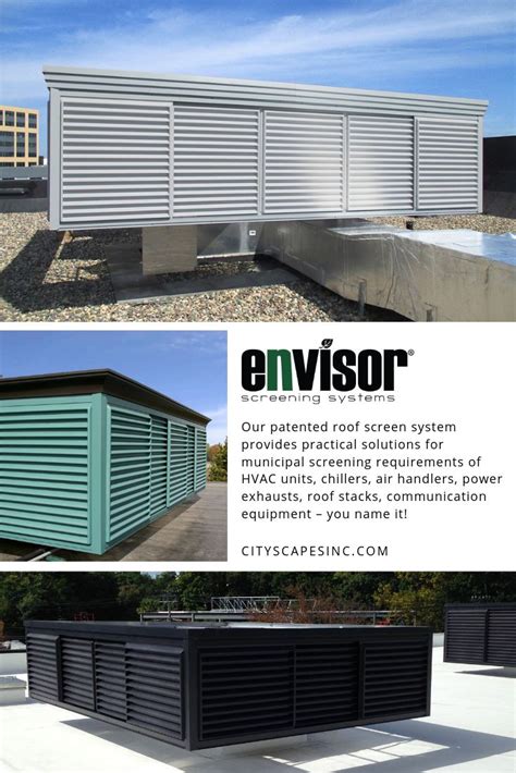 corrugated metal roof equipment enclosure|Envisor® Industrial Rooftop Screens & Enclosures .